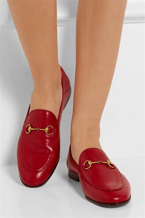 gucci loafer red|gucci fur loafers women's.